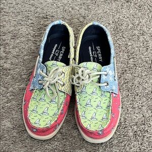 Sperry Kids' Colorful Sailboat Moccasins vineyard vines collaboration
